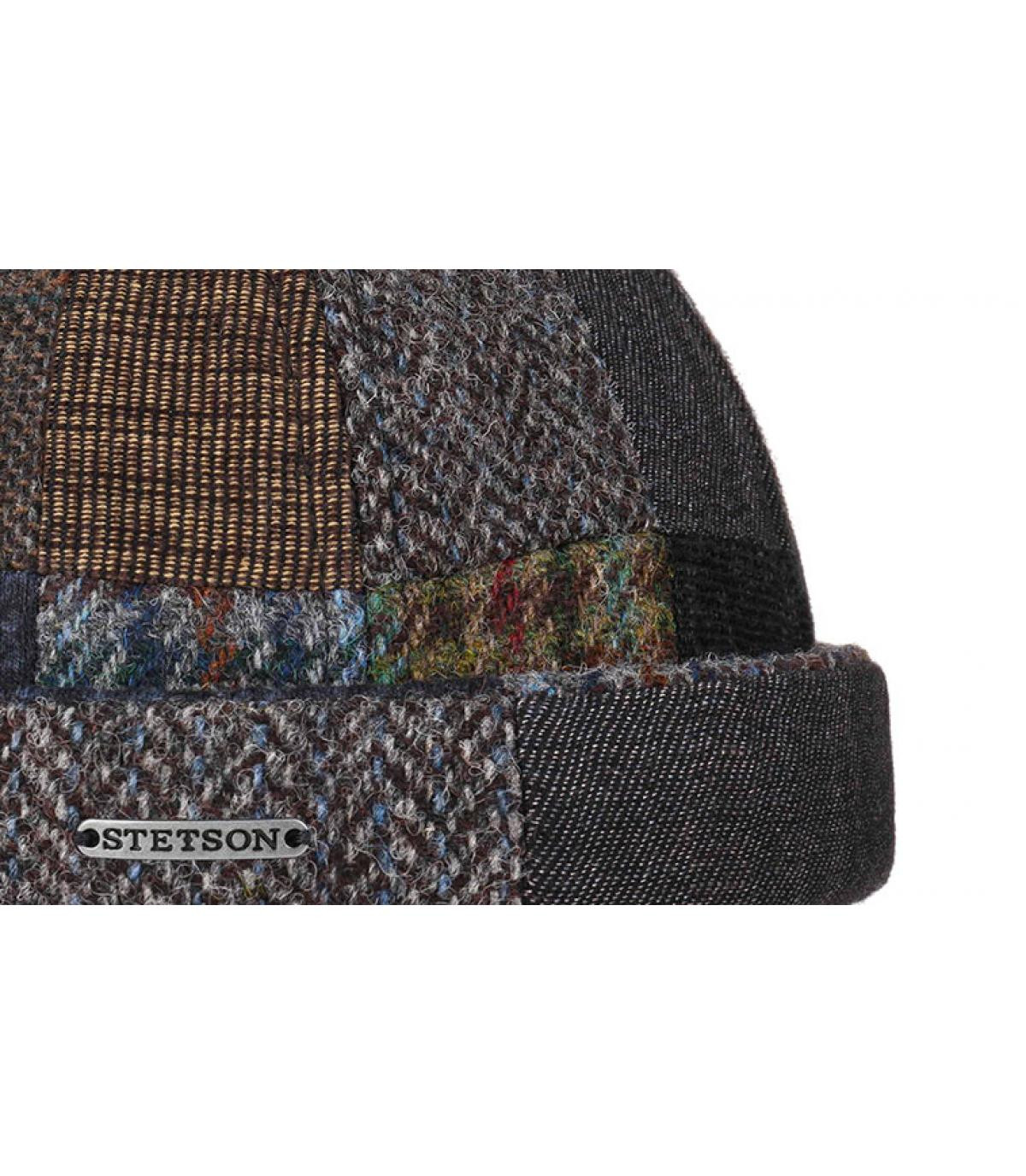 wool docker beanie patchwork wool docker beanie patchwork